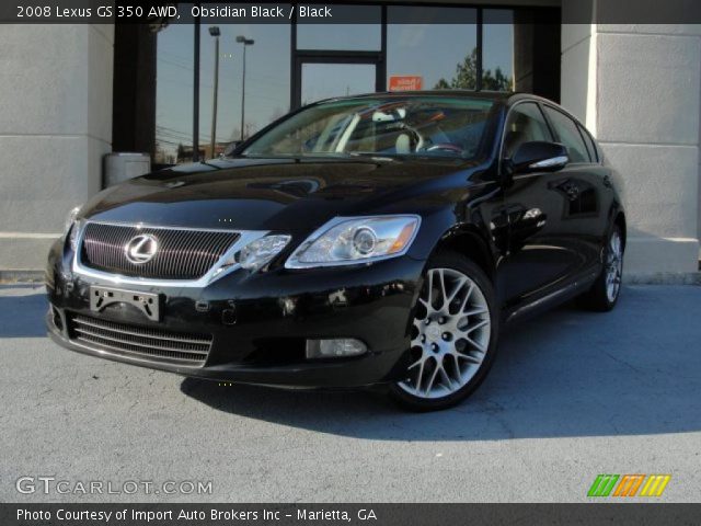 2008 Lexus GS 350 AWD in Obsidian Black