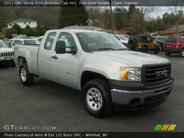 2011 GMC Sierra 1500 Extended Cab 4x4 in Pure Silver Metallic