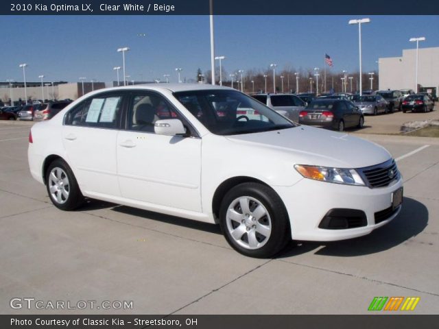 2010 Kia Optima LX in Clear White