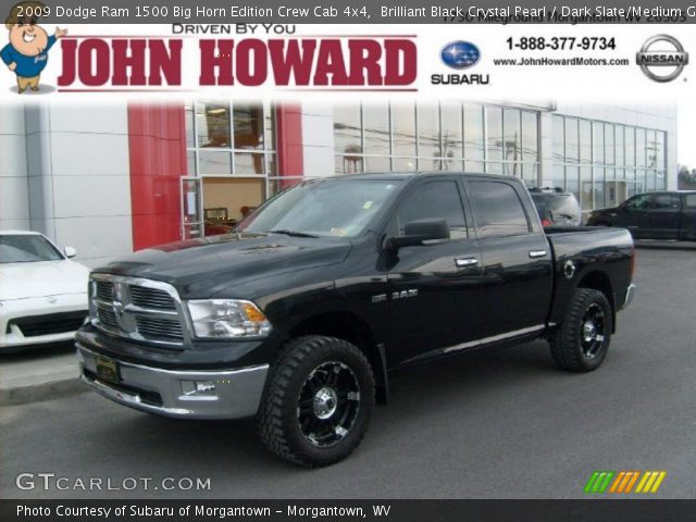 2009 Dodge Ram 1500 Big Horn Edition Crew Cab 4x4 in Brilliant Black Crystal Pearl