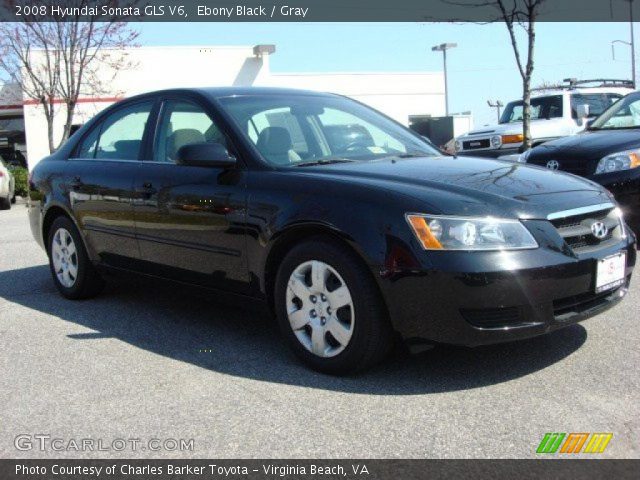 2008 Hyundai Sonata GLS V6 in Ebony Black
