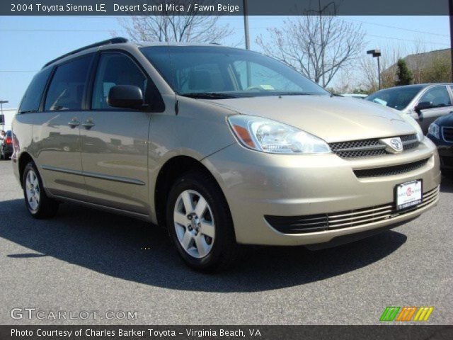 2004 Toyota Sienna LE in Desert Sand Mica