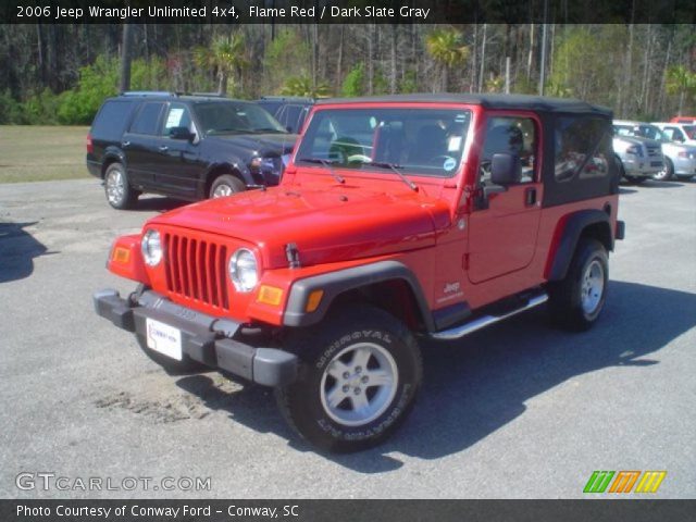 2006 Jeep Wrangler Unlimited 4x4 in Flame Red