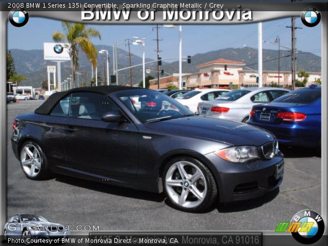 2008 BMW 1 Series 135i Convertible in Sparkling Graphite Metallic