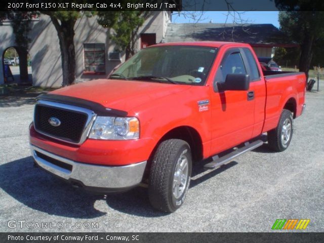 2007 Ford F150 XLT Regular Cab 4x4 in Bright Red