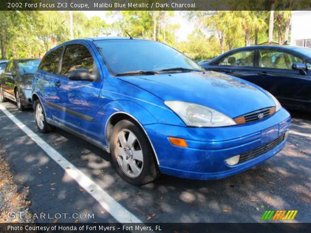2002 Ford Focus ZX3 Coupe in Malibu Blue Metallic