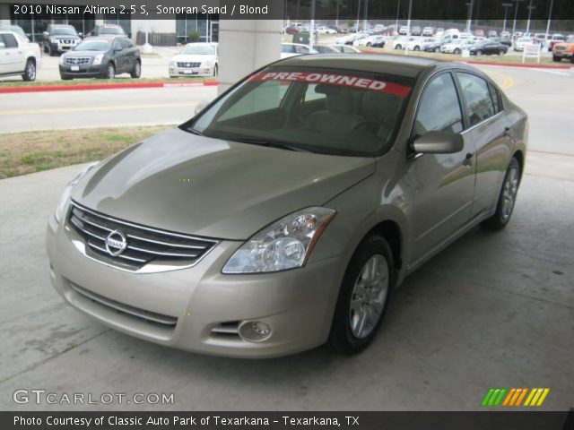 2010 Nissan Altima 2.5 S in Sonoran Sand