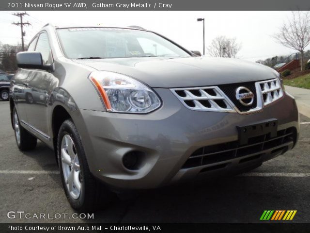 2011 Nissan Rogue SV AWD in Gotham Gray Metallic