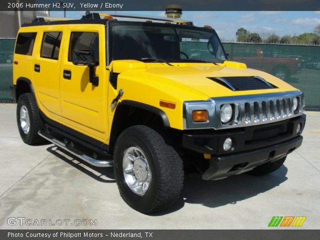 2006 Hummer H2 SUV in Yellow