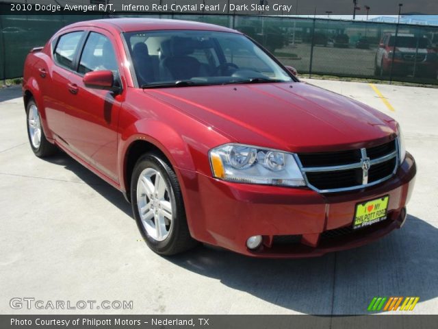 2010 Dodge Avenger R/T in Inferno Red Crystal Pearl