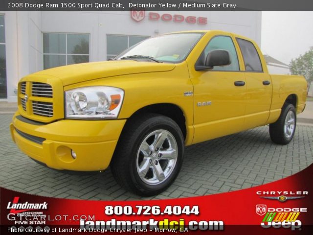 2008 Dodge Ram 1500 Sport Quad Cab in Detonator Yellow