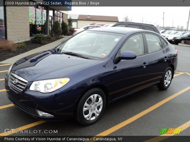 2009 Hyundai Elantra GLS Sedan in Regatta Blue