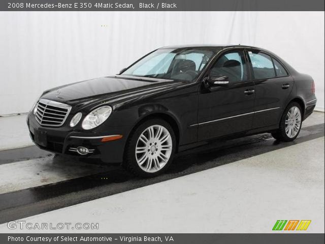 2008 Mercedes-Benz E 350 4Matic Sedan in Black