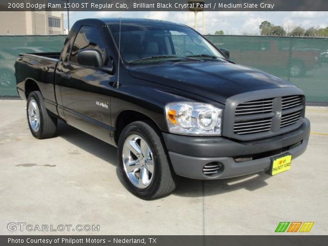 2008 Dodge Ram 1500 ST Regular Cab in Brilliant Black Crystal Pearl