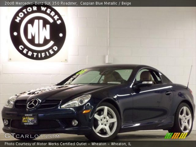 2008 Mercedes-Benz SLK 350 Roadster in Caspian Blue Metallic