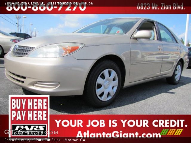 2004 Toyota Camry LE in Desert Sand Mica