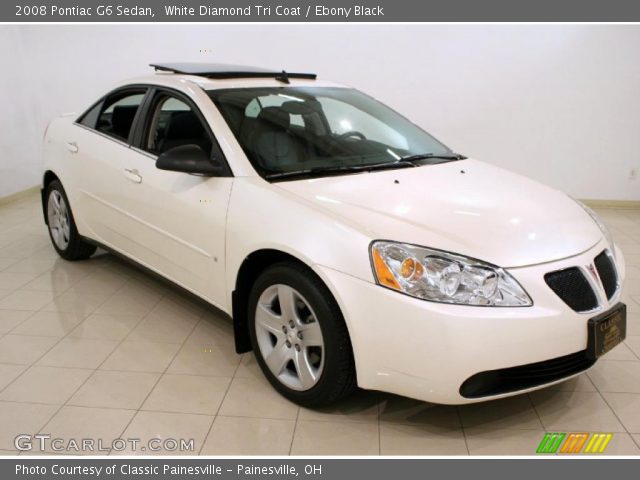 2008 Pontiac G6 Sedan in White Diamond Tri Coat