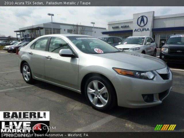 2010 Acura TSX Sedan in Palladium Metallic