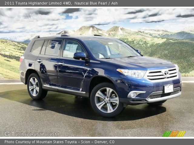 2011 Toyota Highlander Limited 4WD in Nautical Blue Pearl