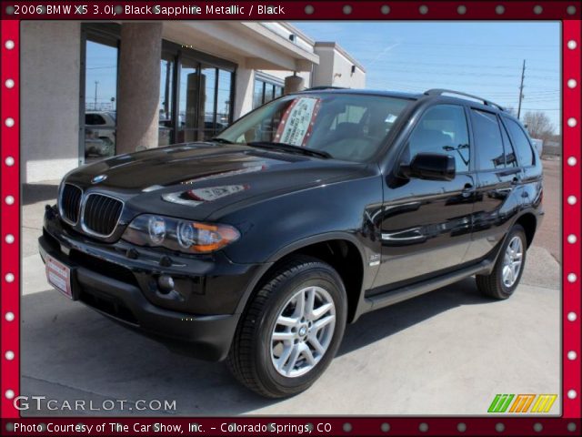 2006 BMW X5 3.0i in Black Sapphire Metallic