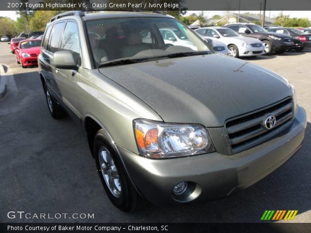 2007 Toyota Highlander V6 in Oasis Green Pearl