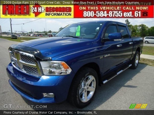 2009 Dodge Ram 1500 Sport Crew Cab in Deep Water Blue Pearl