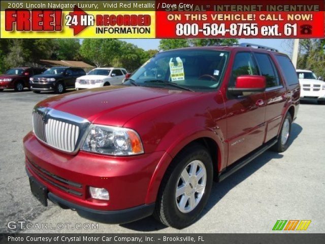 2005 Lincoln Navigator Luxury in Vivid Red Metallic