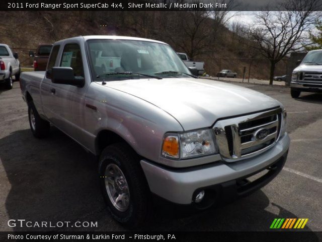 2011 Ford Ranger Sport SuperCab 4x4 in Silver Metallic