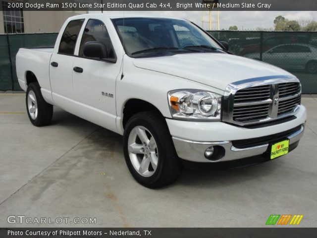 2008 Dodge Ram 1500 Lone Star Edition Quad Cab 4x4 in Bright White
