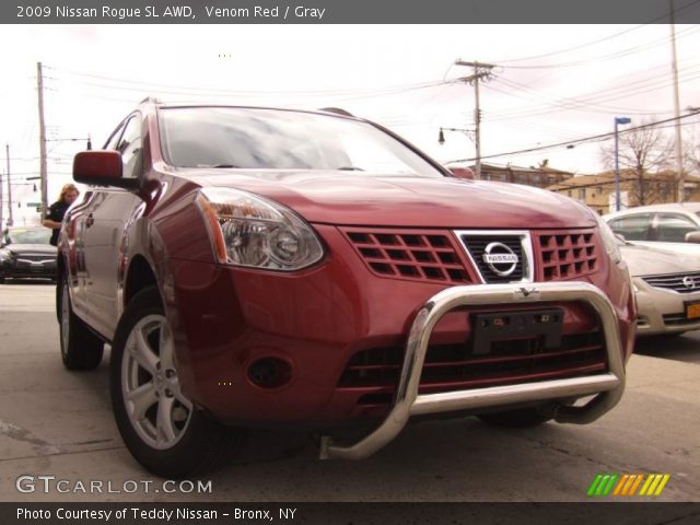 2009 Nissan Rogue SL AWD in Venom Red