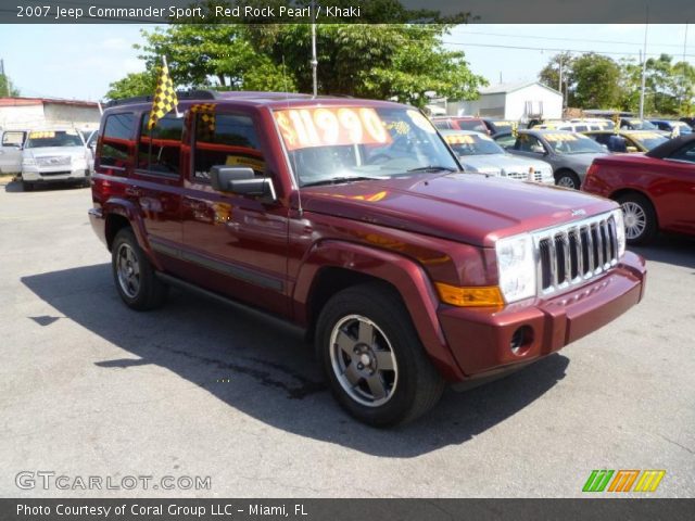 2007 Jeep Commander Sport in Red Rock Pearl