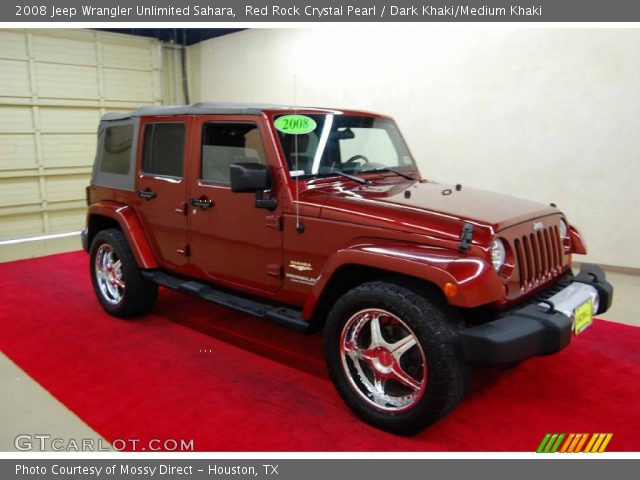 2008 Jeep Wrangler Unlimited Sahara in Red Rock Crystal Pearl