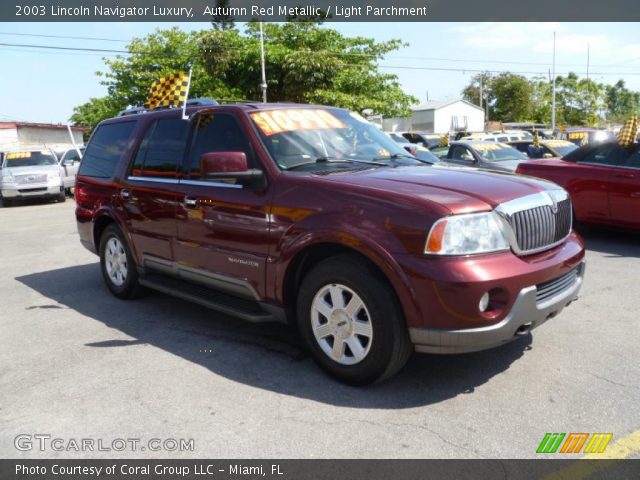 2003 Lincoln Navigator Luxury in Autumn Red Metallic