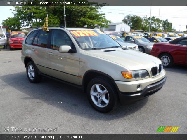 2003 BMW X5 3.0i in Pearl Beige Metallic