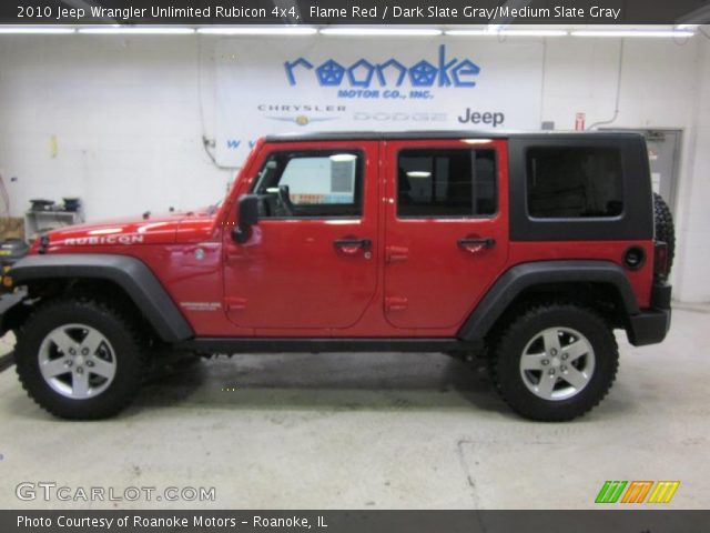2010 Jeep Wrangler Unlimited Rubicon 4x4 in Flame Red