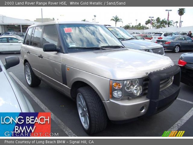 2003 Land Rover Range Rover HSE in White Gold Metallic