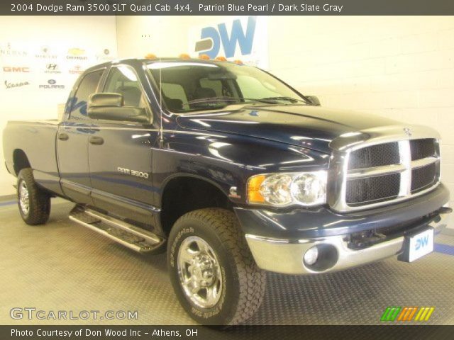 2004 Dodge Ram 3500 SLT Quad Cab 4x4 in Patriot Blue Pearl