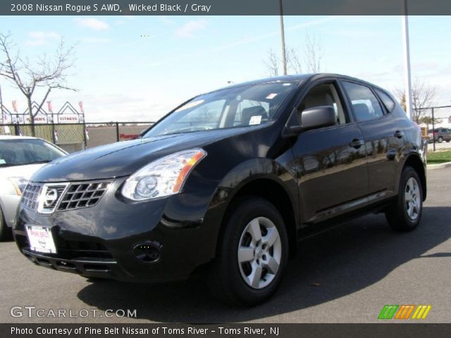 2008 Nissan Rogue S AWD in Wicked Black