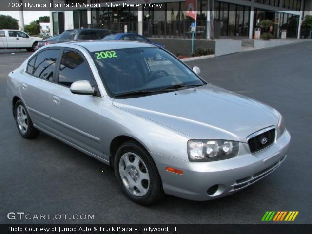 2002 Hyundai Elantra GLS Sedan in Silver Pewter