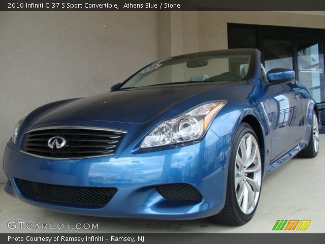 2010 Infiniti G 37 S Sport Convertible in Athens Blue