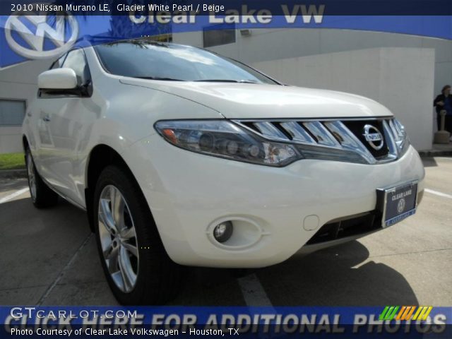2010 Nissan Murano LE in Glacier White Pearl