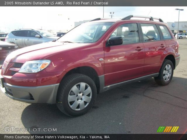 2005 Mitsubishi Outlander LS AWD in Rio Red Pearl