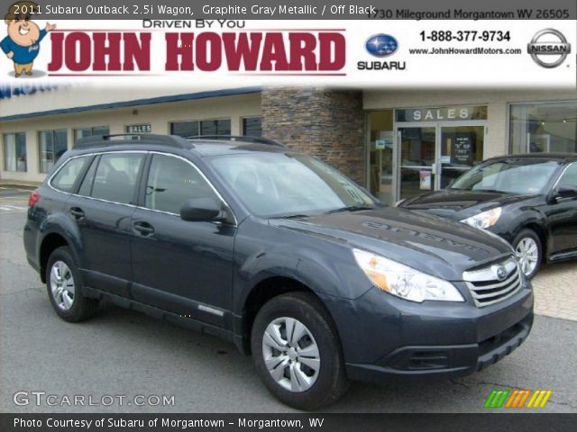 2011 Subaru Outback 2.5i Wagon in Graphite Gray Metallic