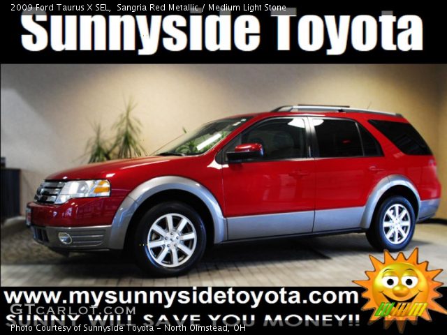 2009 Ford Taurus X SEL in Sangria Red Metallic