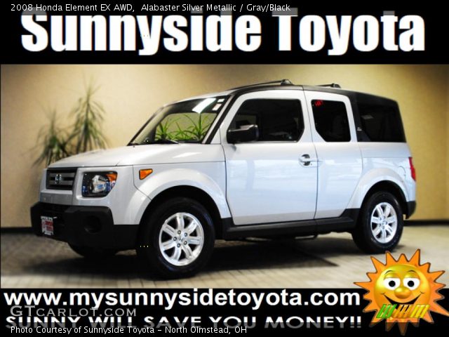 2008 Honda Element EX AWD in Alabaster Silver Metallic