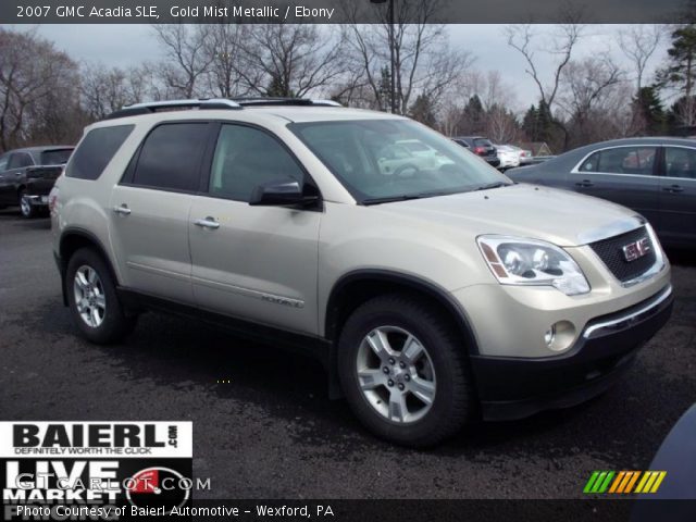 2007 GMC Acadia SLE in Gold Mist Metallic