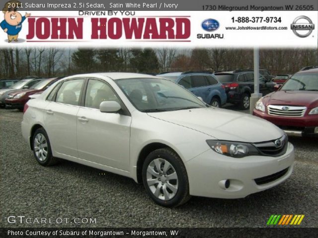 2011 Subaru Impreza 2.5i Sedan in Satin White Pearl