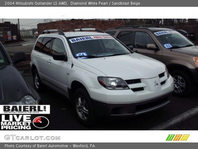2004 Mitsubishi Outlander LS AWD in Diamond White Pearl