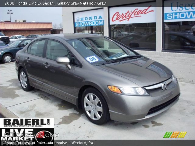 2008 Honda Civic LX Sedan in Galaxy Gray Metallic