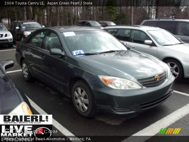 2004 Toyota Camry LE in Aspen Green Pearl